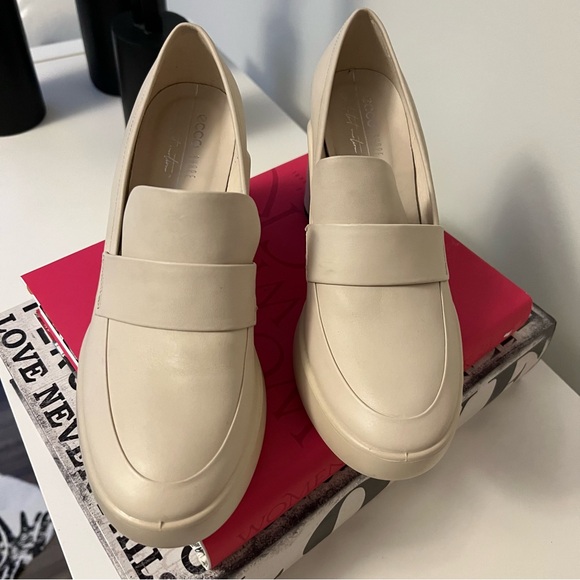 ECCO Women's Sculpted Lx 55 Block-Heeled Loafer cream size euro 39 (us 8-8,5) - Picture 8 of 14